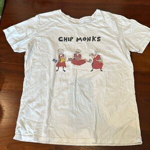 Unfortunate Portrait Chip Monks graphic tee, size L